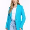 River Island Blue Boucle Blazer -Fashion Women M92235s