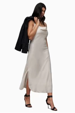 AllSaints White Hadley Dress -Fashion Women M93643s3