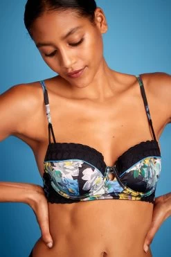 B By Ted Baker Black Floral Padded Bra -Fashion Women M95790s4