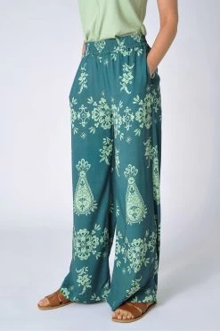 Burgs Green Malmsmead Printed Wide Leg Trousers 9 Burgs Green Malmsmead Printed Wide Leg Trousers -Fashion Women N00029s3