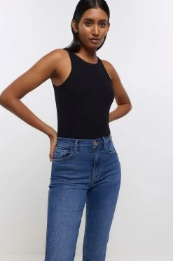 River Island Slim Fit Blue Ultimate Jeans -Fashion Women N00493s4