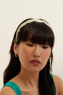 Oliver Bonas Green Thin Esmerelda Headband -Fashion Women N06575s4