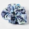 Oliver Bonas Blue Print Hair Scrunchie -Fashion Women N06577s