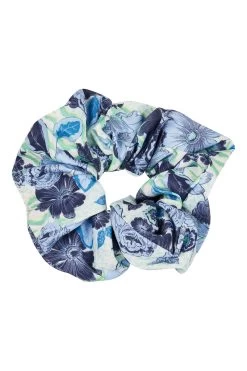 Oliver Bonas Blue Print Hair Scrunchie -Fashion Women N06577s3