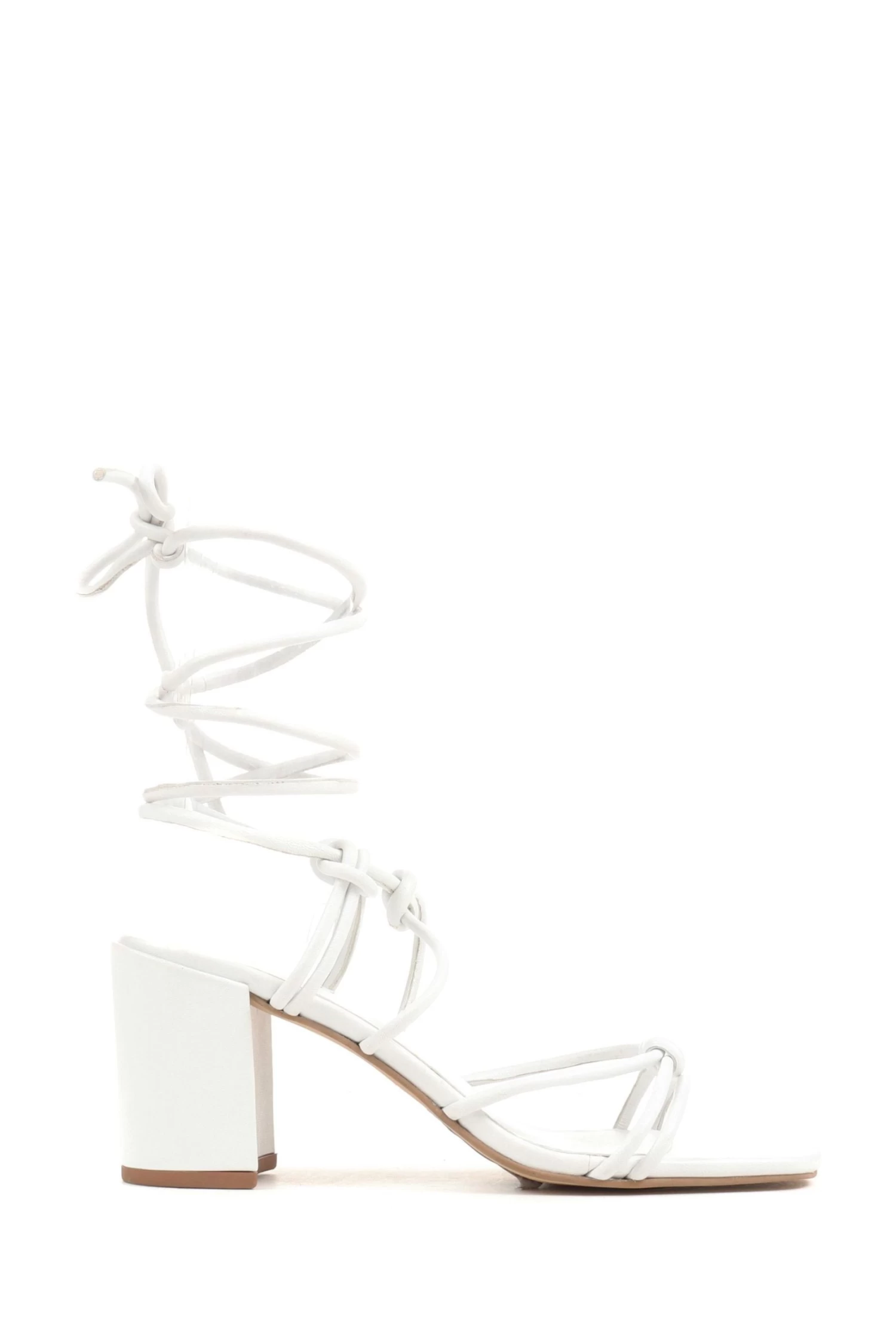 Jones Bootmaker Liezel Gladiator Roped White Heels 4 Jones Bootmaker Liezel Gladiator Roped White Heels - Image 2