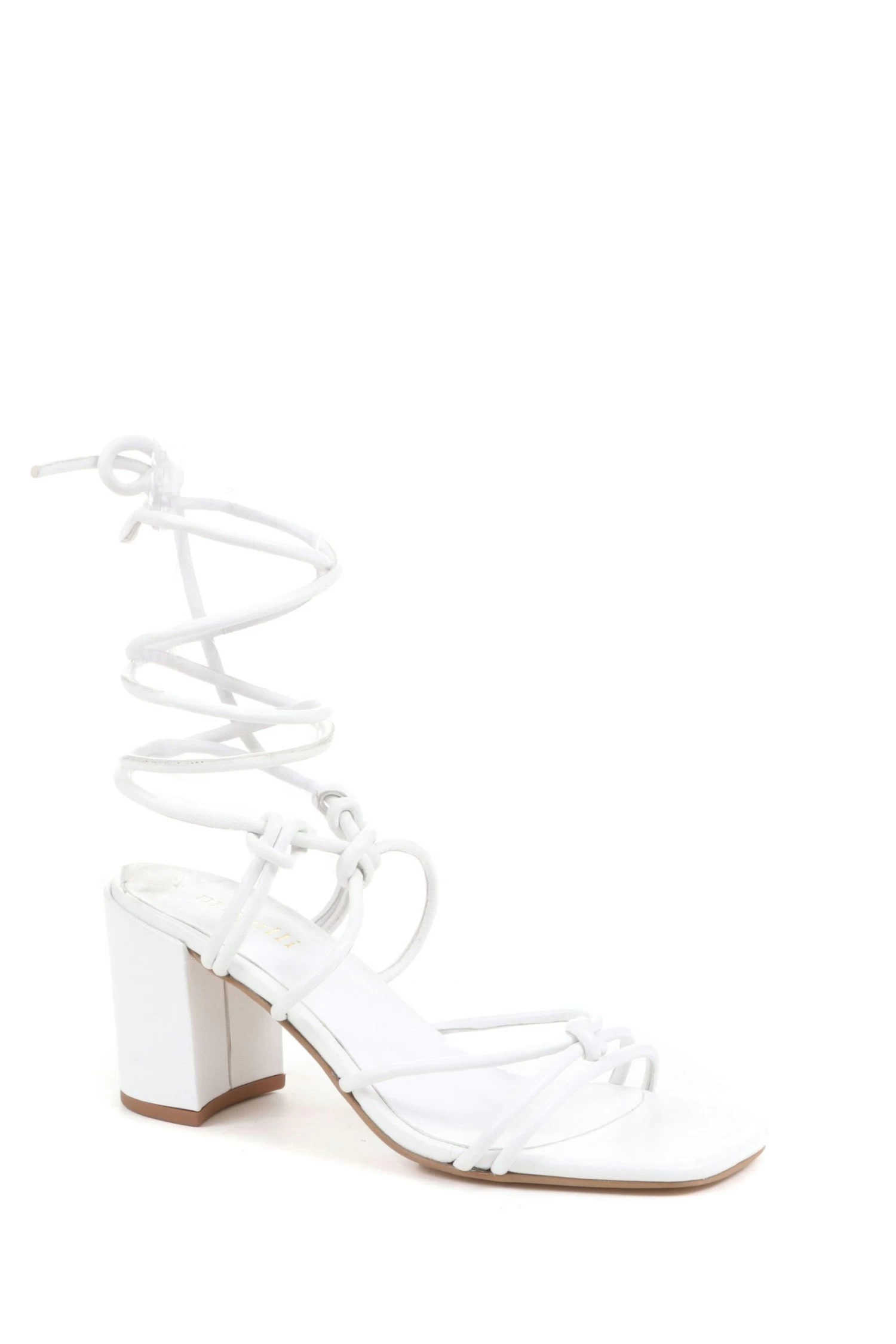 Jones Bootmaker Liezel Gladiator Roped White Heels 5 Jones Bootmaker Liezel Gladiator Roped White Heels - Image 3