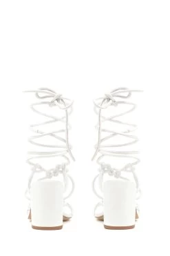 Jones Bootmaker Liezel Gladiator Roped White Heels 11 Jones Bootmaker Liezel Gladiator Roped White Heels -Fashion Women N36208s4