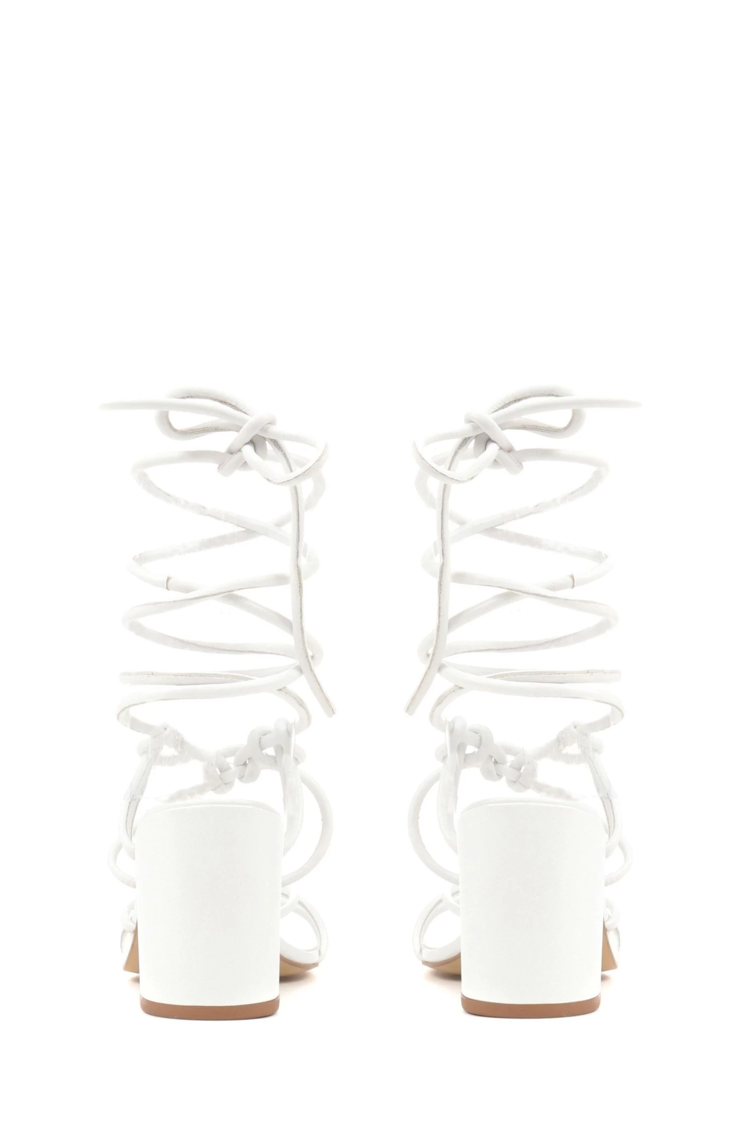 Jones Bootmaker Liezel Gladiator Roped White Heels 6 Jones Bootmaker Liezel Gladiator Roped White Heels - Image 4