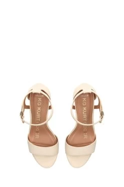 KG Kurt Geiger Cream FARYN Sandals -Fashion Women N42076s4