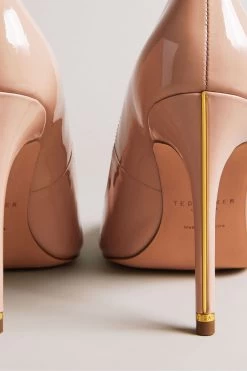 Ted Baker Pink Orlay Patent Leather Court Shoes -Fashion Women N43065s4