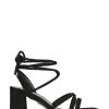 KG Kurt Geiger Rue Black Sandals -Fashion Women N45737s