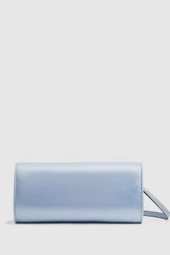 Reiss Delphine Diamanté Buckle Satin Clutch -Fashion Women N4X874s5