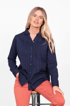 Brakeburn Phoebe Pintuck Shirt