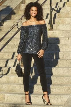 Sosandar Velvet Skinny Jeans -Fashion Women P68015s4