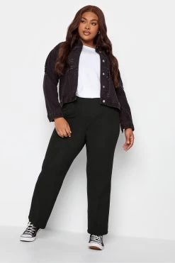 Yours Curve Bootcut Ponte Rib Trouser