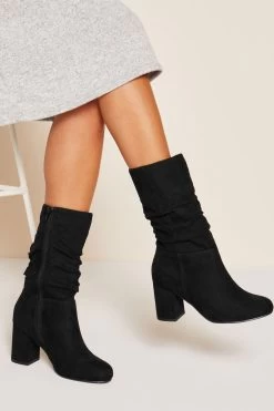Friends Like These Block Heel Ruched Boot