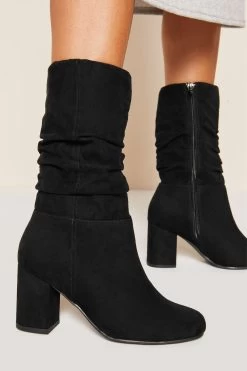 Friends Like These Block Heel Ruched Boot -Fashion Women P81674s4