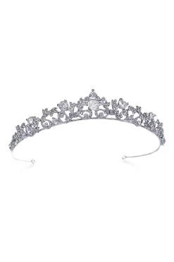Ivory & Co Clementine Rhodium Crystal Vintage Style Tiara