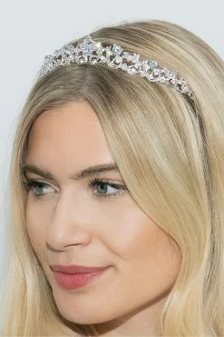 Ivory & Co Clementine Rhodium Crystal Vintage Style Tiara -Fashion Women P90021s3