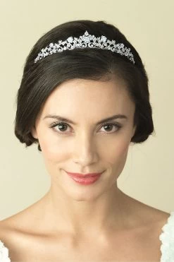 Ivory & Co Clementine Rhodium Crystal Vintage Style Tiara -Fashion Women P90021s4