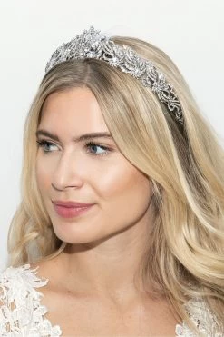 Ivory & Co Queen Victoria Rhodium Crystal Heritage Tiara -Fashion Women P90022s4