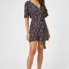 Dusk Ditsy Floral Print Playsuit -Fashion Women P98062s