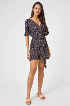 Dusk Ditsy Floral Print Playsuit