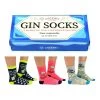 Cockney Spaniel Giftbox With 3 Pairs Of Gin Socks -Fashion Women P99466s