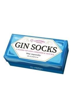 Cockney Spaniel Giftbox With 3 Pairs Of Gin Socks -Fashion Women P99466s3