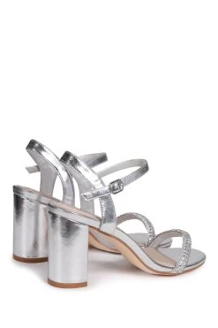 Linzi Deborah Heeled Sandal With Embellished Front Strap -Fashion Women Q04894s4