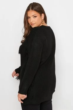 Yours Curve Fringe Detail Jumper -Fashion Women Q10109s4