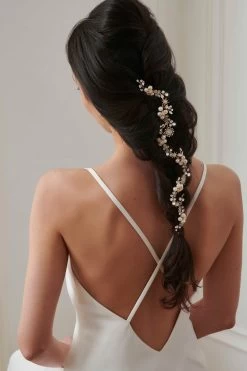 Jon Richard Gold Star And Pearl Hair Vine - Gift Pouch -Fashion Women Q16797s3