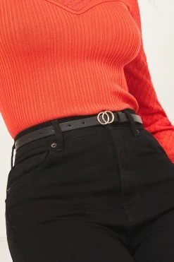 Lipsy Two Pack Double Ring Belt -Fashion Women Q22 052s3