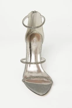 Lipsy Diamante Strappy Glitter High Heeled Sandal -Fashion Women Q23 570s4