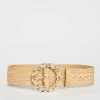 Lipsy Chain Buckle Raffia Waist Belt -Fashion Women Q28 244s