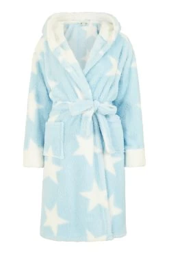 Yumi Super Spoft Star Dressing Gown -Fashion Women Q32738s5