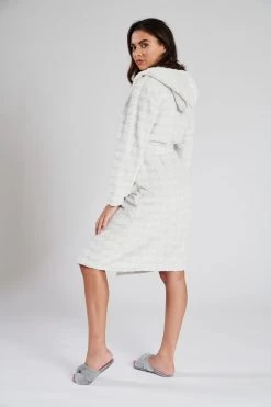 Loungeable Hooded Dressing Gown -Fashion Women Q35031s4