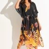 Pour Moi Recycled Luxe Maxi Chiffon Kimono -Fashion Women Q35771s