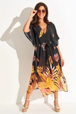 Pour Moi Recycled Luxe Maxi Chiffon Kimono