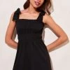 Lipsy Bow Strap Ruched Waist Playsuit -Fashion Women Q39445s