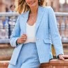 Sosandar Boucle Single Breasted Blazer -Fashion Women Q39949s
