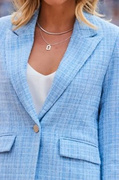 Sosandar Boucle Single Breasted Blazer -Fashion Women Q39949s4