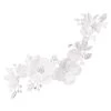 Jon Richard Silver Plated Enamel Petal And Crystal Leaves Hair Slide - Gift Pouch -Fashion Women R22673s