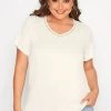 Yours Curve Shoulder Detail V-Neck Top -Fashion Women R59599s