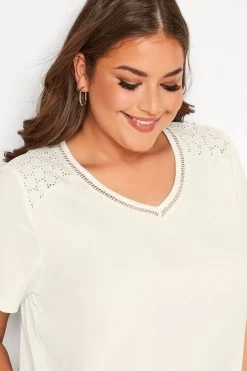 Yours Curve Shoulder Detail V-Neck Top -Fashion Women R59599s4