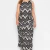 Yours Curve London Zig Zag Tiered Maxi Dress -Fashion Women R60026s