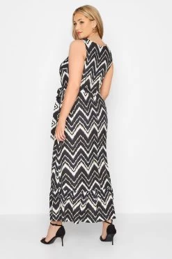 Yours Curve London Zig Zag Tiered Maxi Dress -Fashion Women R60026s3