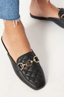 Lipsy Chain Mule Flat Loafer -Fashion Women R61092s4