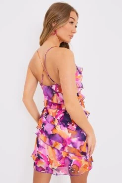 In The Style Georgia Louise Frill Strappy Shift Dress -Fashion Women R72580s5