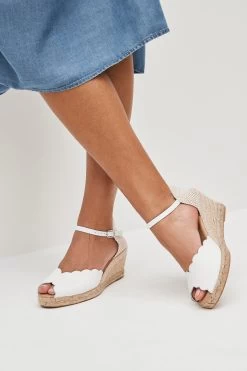 Next Scallop Peep Toe Wedges